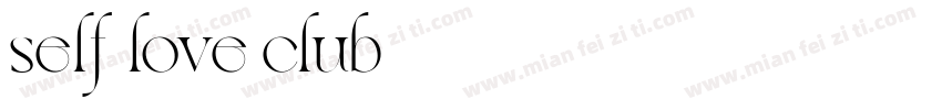 self love club字体转换